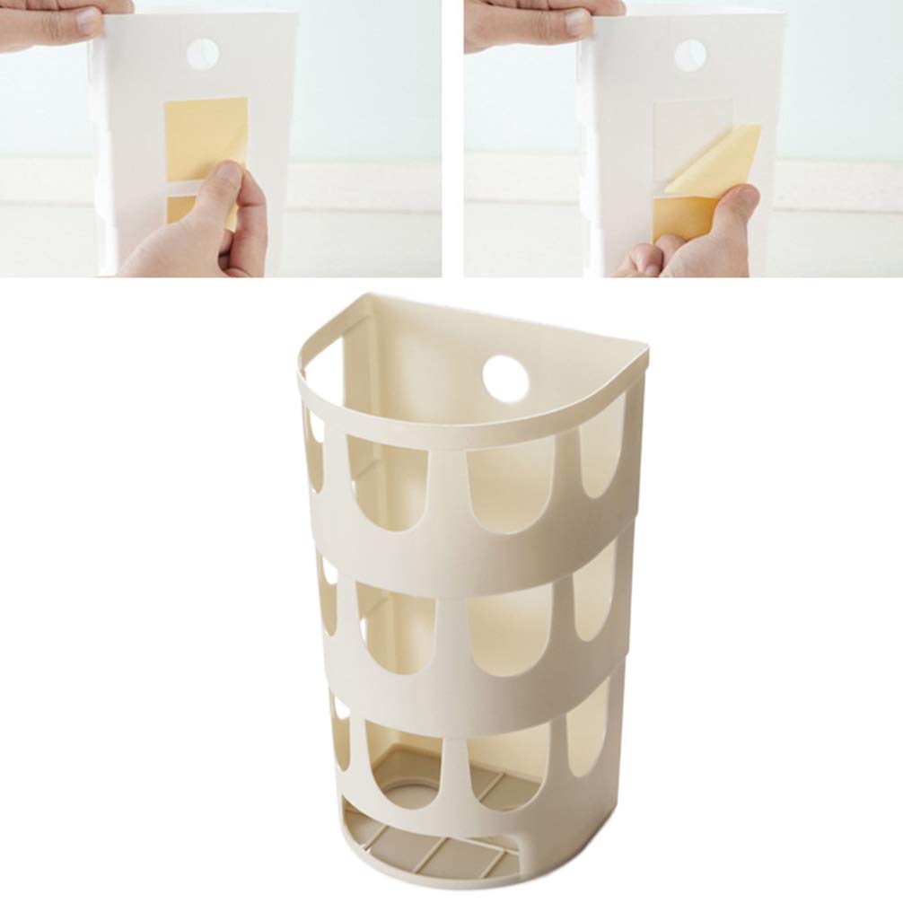 Portasacchetti Da Cucina Grigio - Dispenser Appendiabile Per Sacchetti Della Spesa