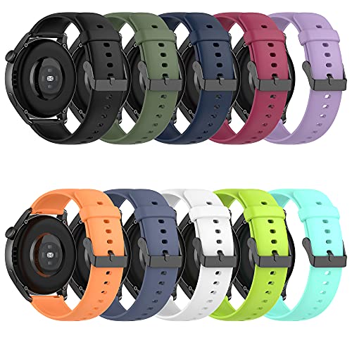 Chofit Compatible with Huawei Watch GT 2 Pro/Watch GT2 46mm/GT 2e/Watch 3/Watch 3 pro Bands,22MM Silicone Replacement Wrist Band Strap for Huawei Watch GT2 pro