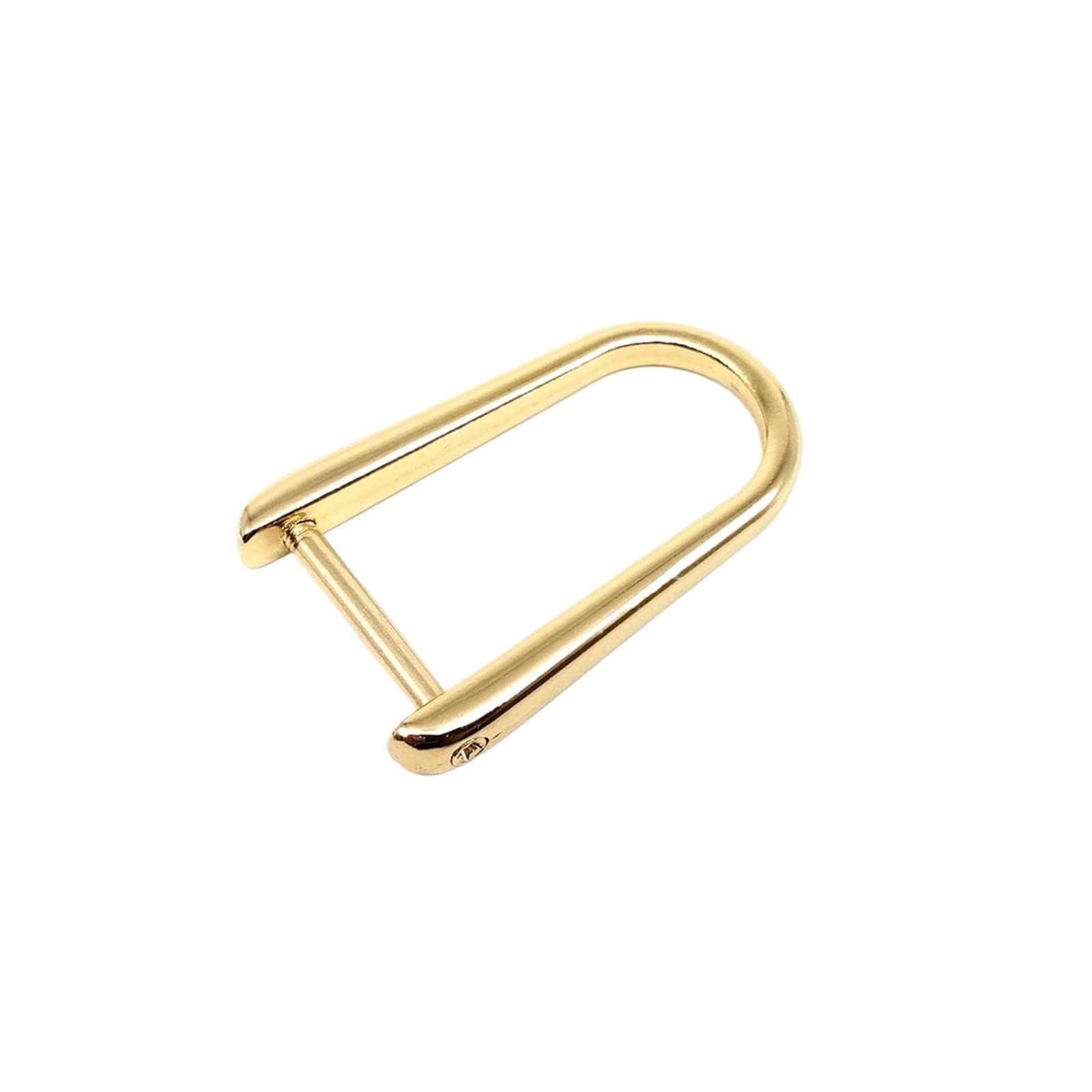 HYQOUKLR Detachable Open Removable Shackle Screw, Zinc Alloy Detachable Screw D Ring Buckle Clasp Multicolor Handbag Strap(A 18mm Light Golden)