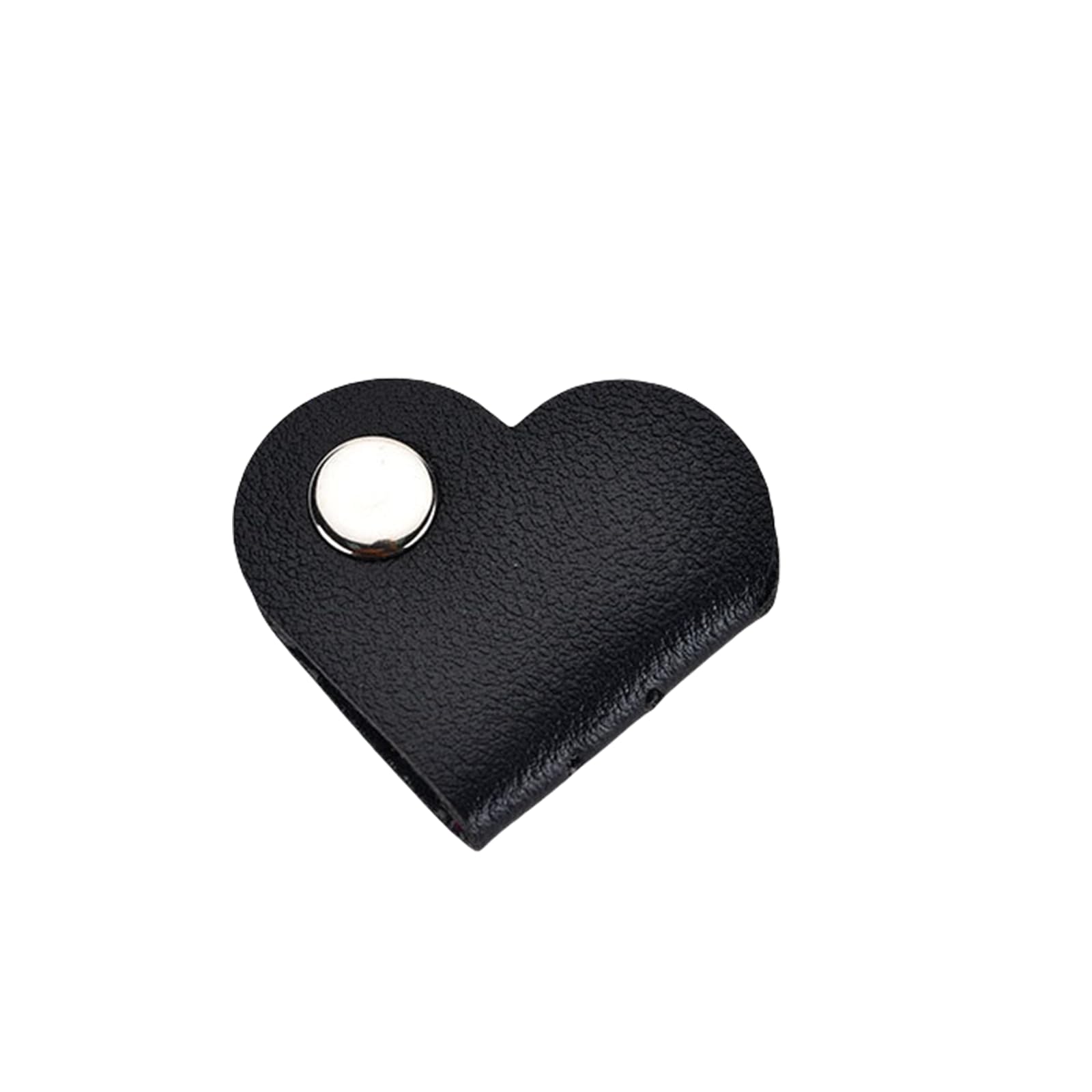 Portable PU Leather Cable Management Organiser Heart Shaped Cord Keeper for Electronics Earphones Charging Wire PU Leather Cord Organiser