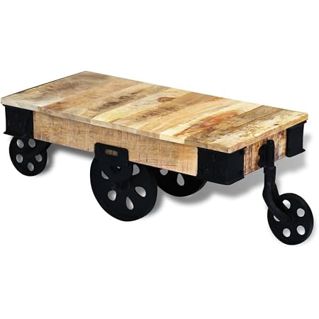 Tavolino da Salotto 100x54x40 cm in Legno Massello di Mango 356903