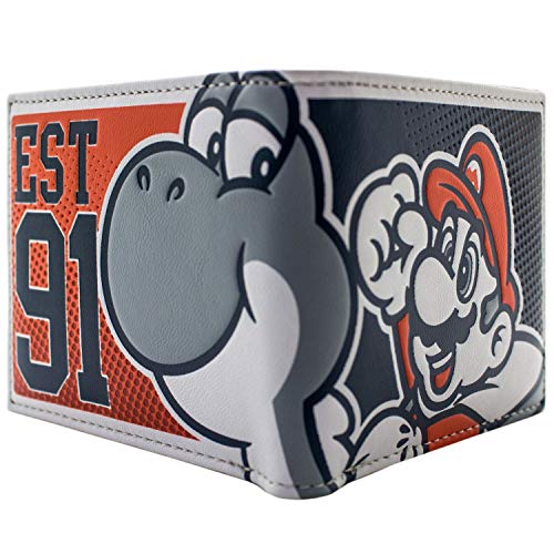 Preisvergleich Produktbild Super Mario World EST 91 Blau Portemonnaie Geldbörse