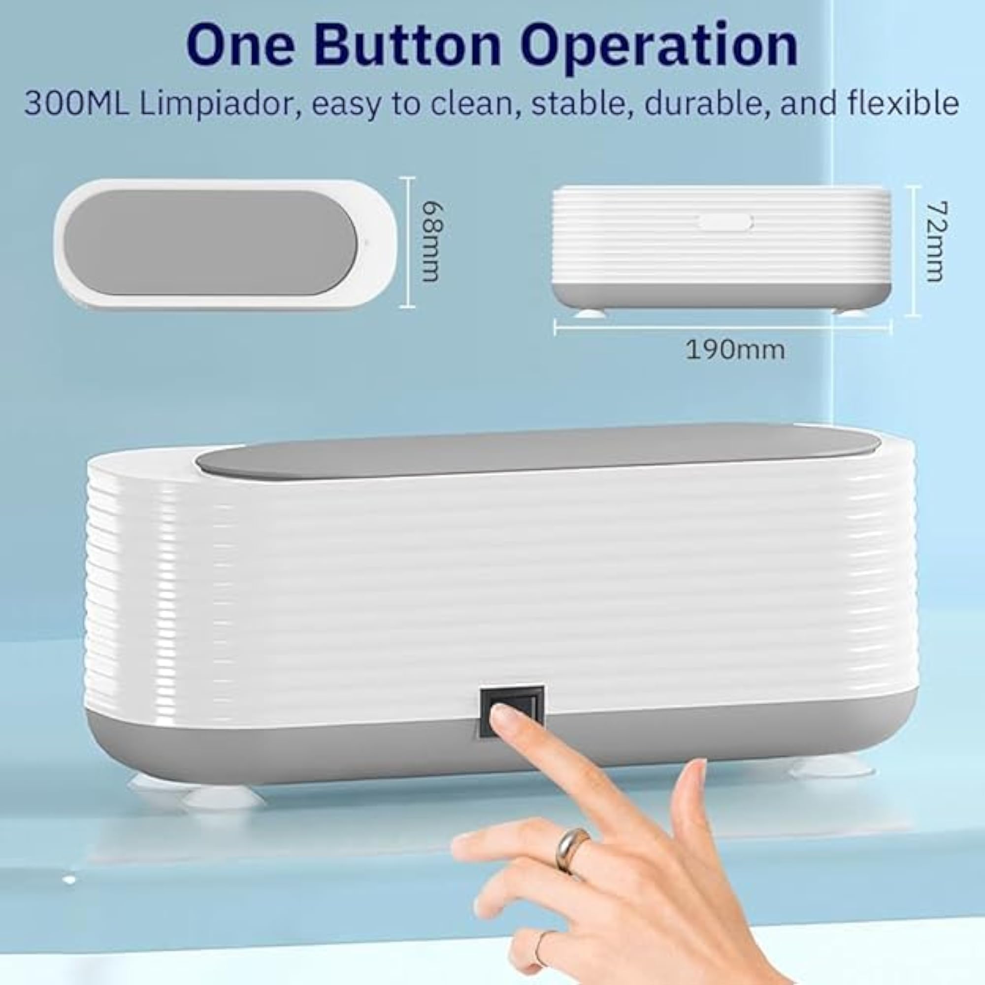 Ultrasonic Jewelry Cleaner, Portable and Low Noise