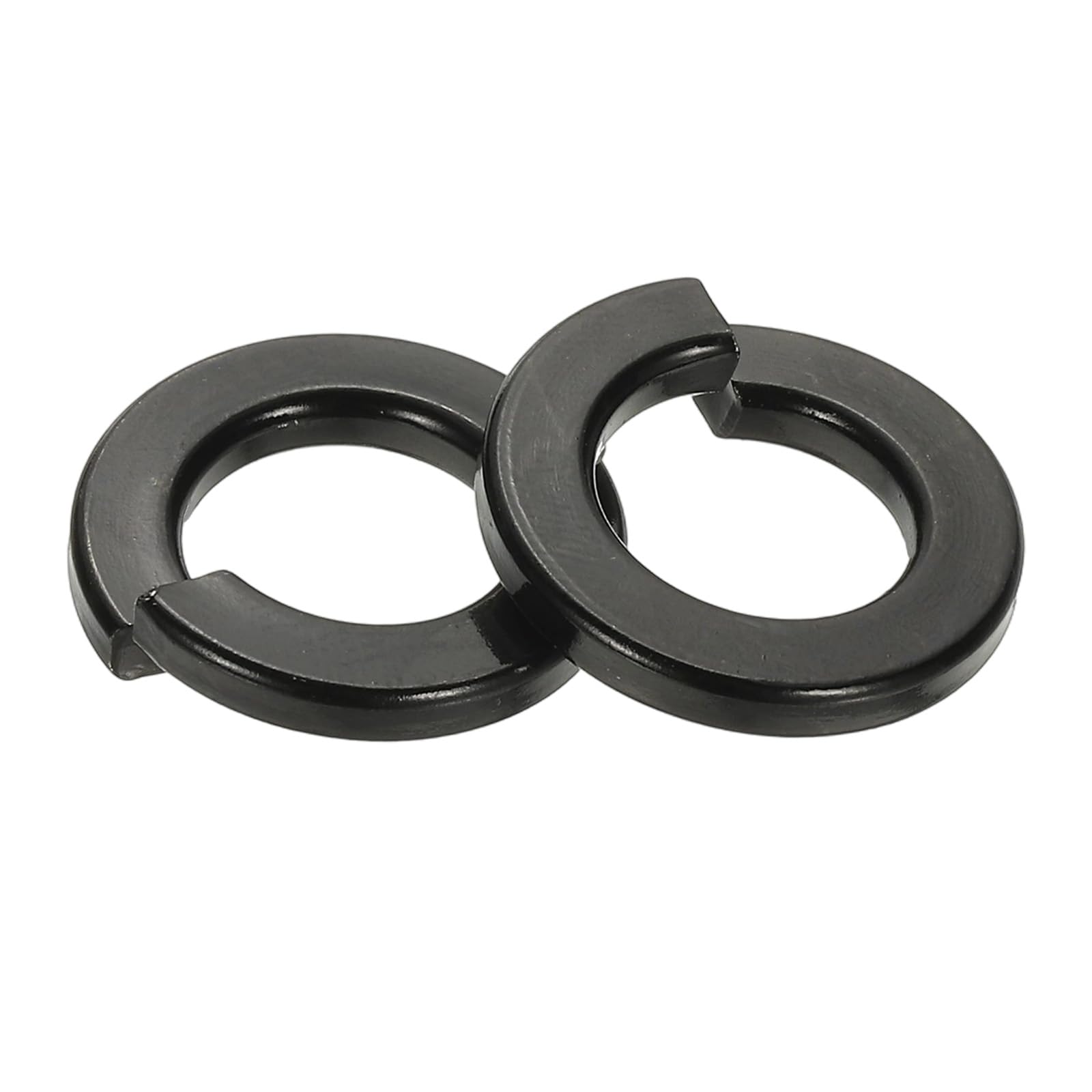 PATIKIL 3/8 Lock Washers, 25pcs Split Lock Washers 304 Stainless Steel Lock Washer Black Zinc Plating for Screws Bolts Nuts, 3/8in x 17mm x 2.5mm