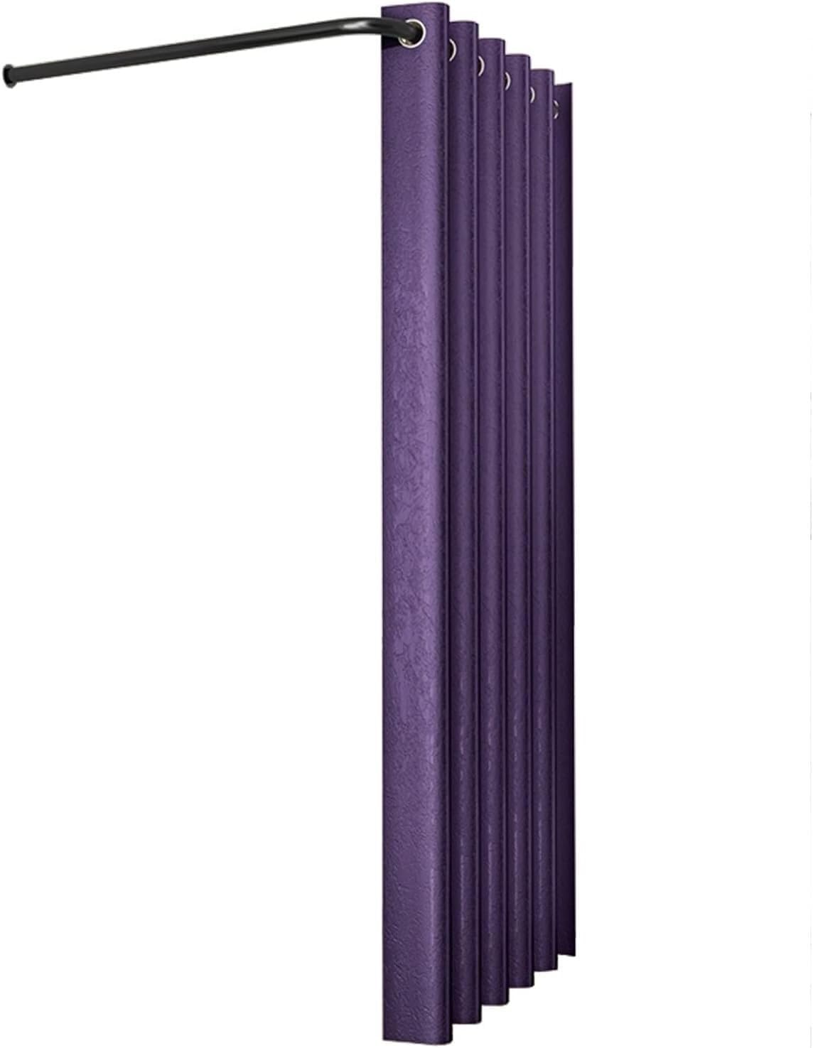 Présentoirs pour cabines d'essayage extensibles avec rideau occultant violet