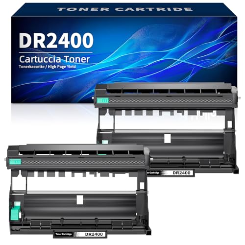 Tambour DR2400 compatible pour imprimantes Brother HL-L2350DN et DCP-L2530DW en lot de 2