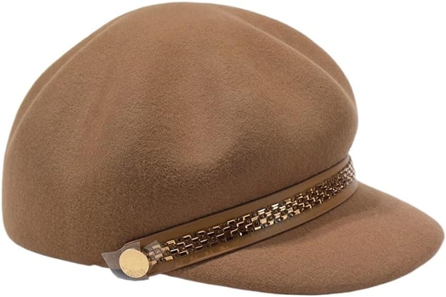 Autumn and Winter Hats, Women's Fashion Street Photos, Warm Octagonal
