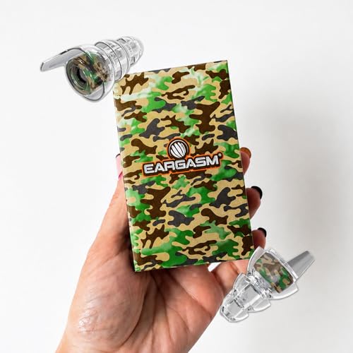 Image of Eargasm High Fidelity Camofield Earplugs for Concerts, Festivals, Musicians, DJs, Night-Life, Motorcycle Hearing Protection - Reusable Camo Ear Plugs for High Fidelity Noise Reduction up to 21 dB