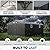12x25 FT Metal Garage Shed, Outdoor Extra Large Storage Shed with Double Hinged Doors, 4 Windows, Heavy Duty Carport for Cars, Boats, Trucks and Equipment Storage, Gray
