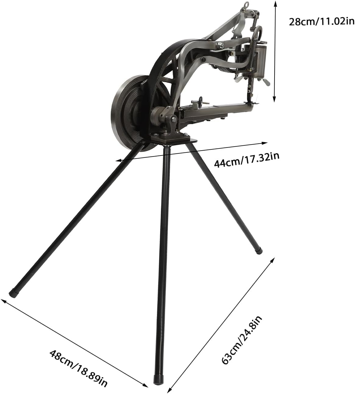 Wytrzymałe, ręczne szycie skóry i innych materiałów, obrót 360°, ścieg 6 mm, idealne do obuwia i rękodzieła