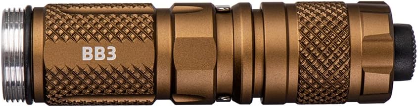 Weltool BB3 Flashlight Body Kit for Surefire M600DF Weapon Light Head KE2-DF (Indule BB3 Tube and TC59 Tailcap) (FDE Color)