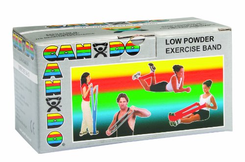 Cando Low Powder Exercise Band, 6 Yard Roll, Silver: Xx-Heavy #TOP1