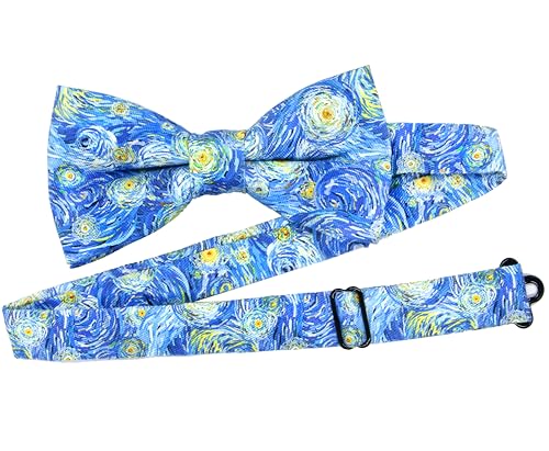 Image of OCIA Cute Pattern Pre-tied Bow Tie Adjustable Bowties for Adult & Children