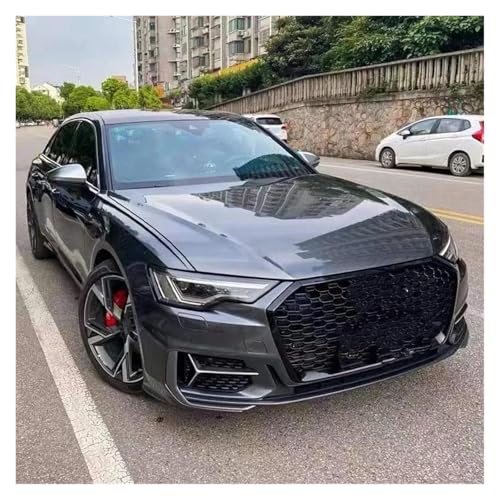 Calandre cache grille alvéolée de pare-chocs finition premium RS6 C8 - 2