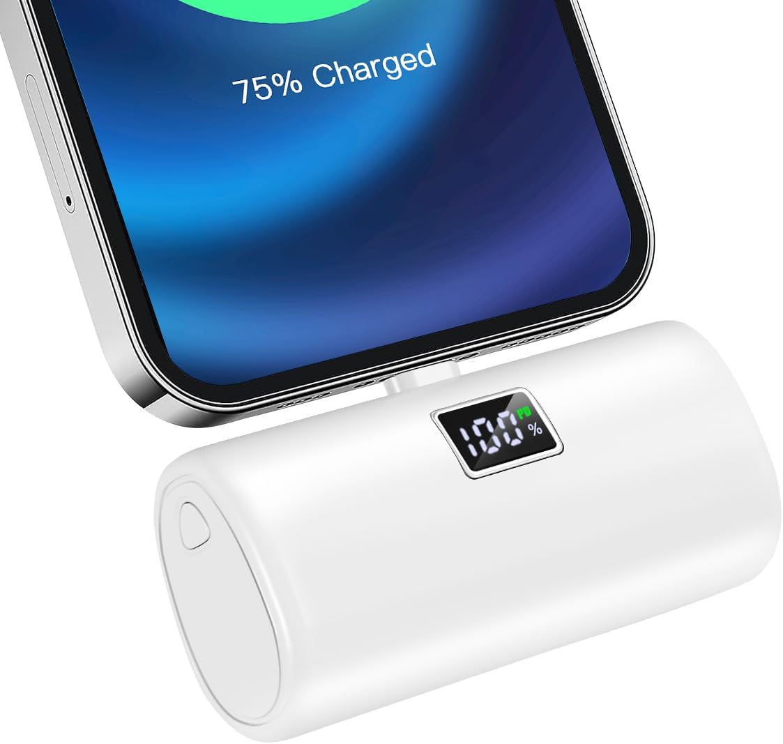 RIENOO Portable Charger for iPhone, Fast Charging 5000mAh Small
