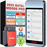 🏆🏆【11 Services de Maintenance les Plus Populaires】Contrairement au MD808 PRO, MD806 et autres diagnostic voiture comme le NT716 CRP129X qui ne proposent que 7 tests, le valise diagnostic auto professionnel Autel MaxiDiag MD906PRO pour voitures offre 11 réinitialisations, identiques au MD909 PRO, incluant la réinitialisation d'huile, la purge des freins ABS, le codage des injecteurs, SAS, papillon des gaz, EPB,BMS,TPMS, D-P*F, phares AFS, A/F. Compatible avec les véhicules OBD2/EOBD/JOBD de 1996 et plus dans le monde entier. 🚦📢Note: Les fonctions de service sont spécifiques à la voiture, veuillez envoyer le VIN# à 🚘AutelTopservice@outlook,com🚘 pour vérifier la compatibilité en premier.
