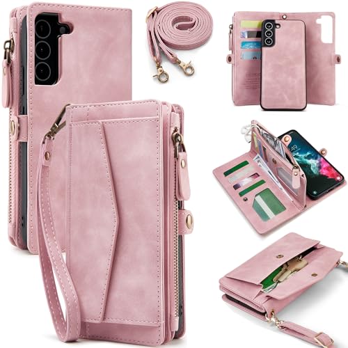 Image of for Samsung Galaxy S26 Wallet Case with RFID Blocking Wallet, Pink