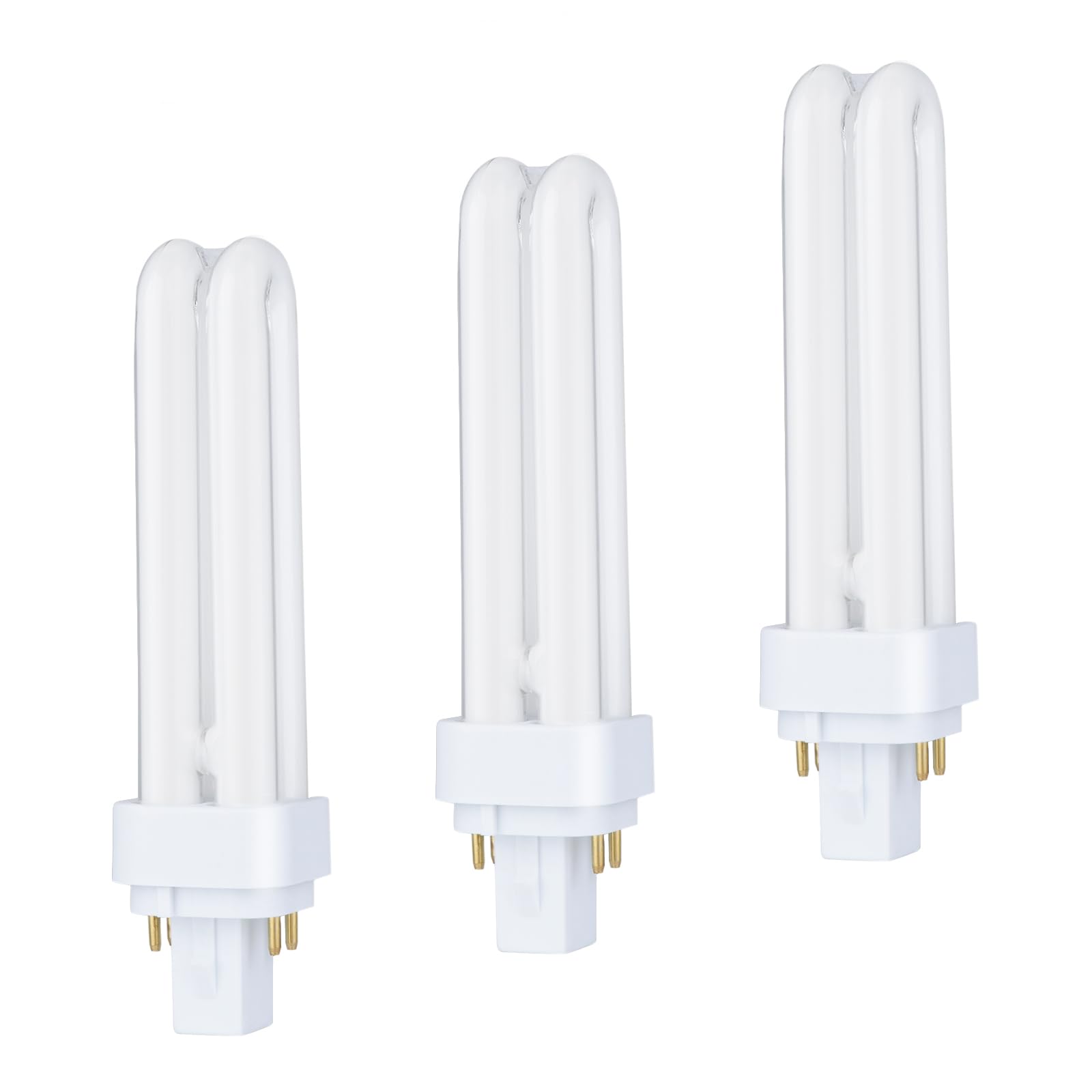 FanciBuy G24q-2 Energy Saving Light Bulbs 18W, 3 Pack G24q-2 4 Pin Bulbs, 4 Pin Bathroom Light Bulbs, 1250LM, Natural White 4000K