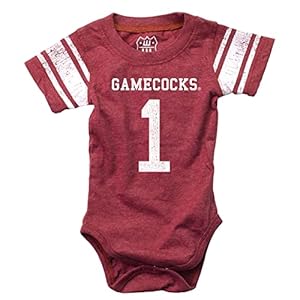 Wes and Willy Infant One Piece Bodysuit (South Carolina Gamecocks, 6M), (88USC289)