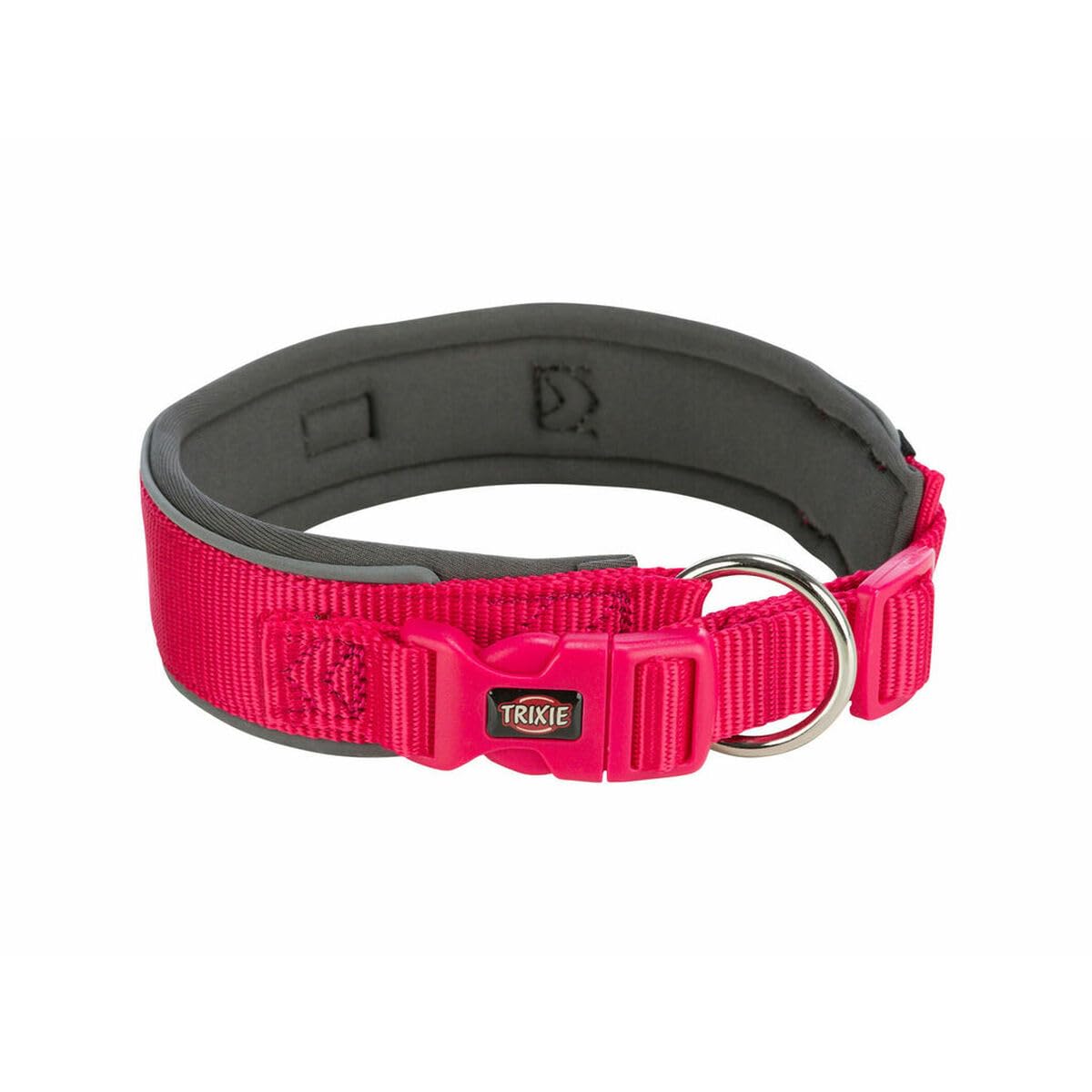 Trixie Premium Graphite Fuchsia M/L 40-48 cm Dog Collar - Brand: Trixie - EAN: 4053032658691