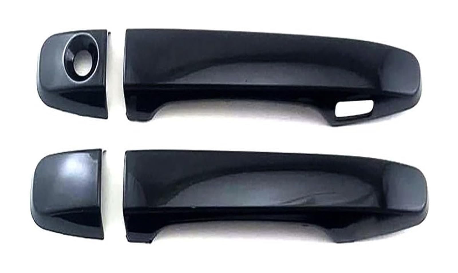 Ysbvblrmrv 2 Doors Bright Black Car Outside Door Handle Cap For Corolla For Fielder 2012-2023 Single Hole 1-Smart Door Handle Bowl Anti-Scratch Protection(2 Doors Bright Black)