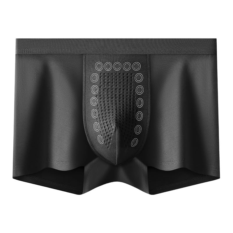 Men’s Breathable Sports Boxer Briefs | Loose Comfortable Underwear for Men | Black | XL-image-38