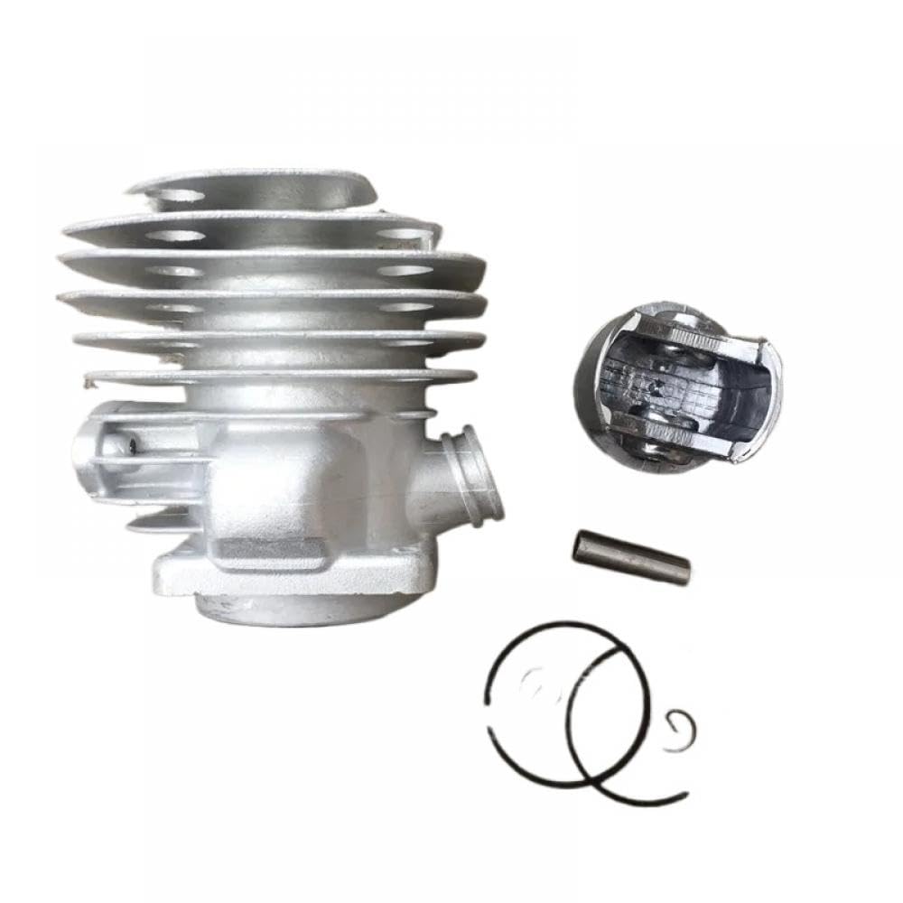 Cylinder Kit 48CC 43MM with Piston Rings Pin Clip for Chainsaw Engine Repair Compatible with 488 47.9CC