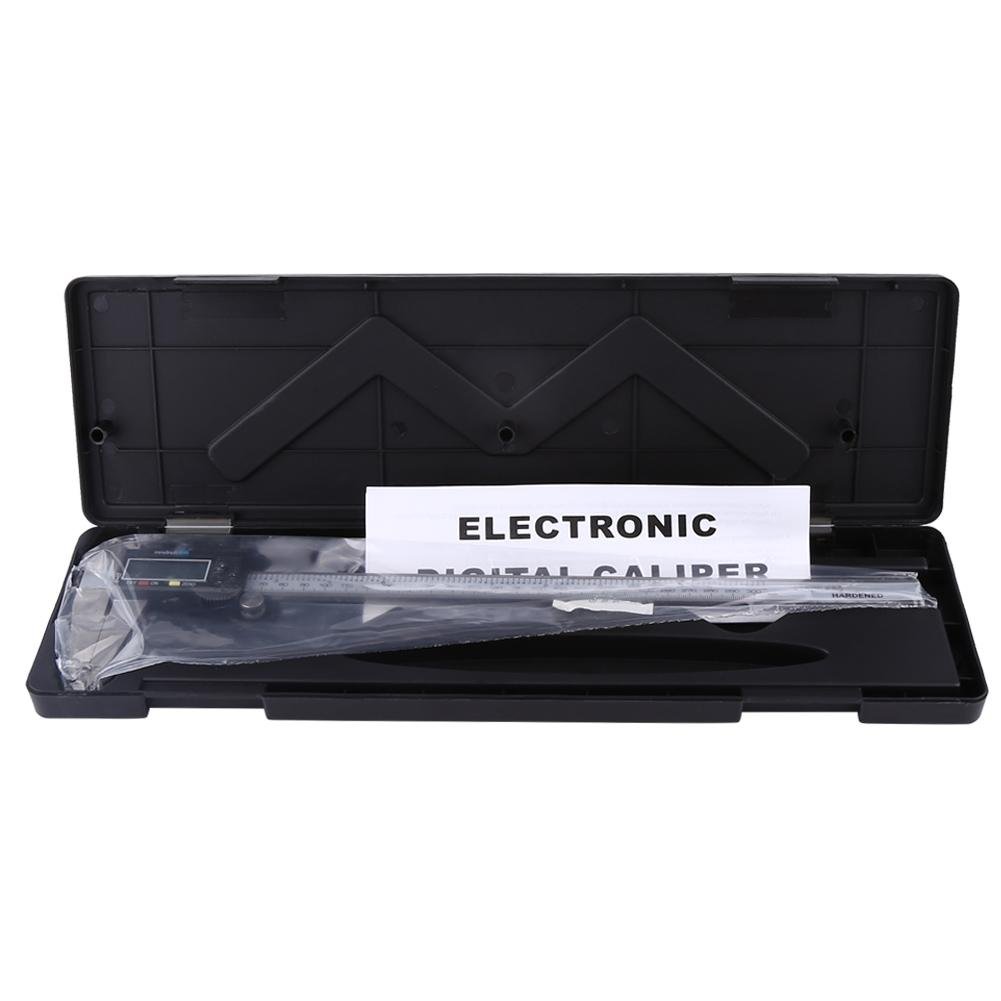 Pied à coulisse numérique 300 mm，Électronique étrier de mesure avec grand écran LCD, conversion mm/pouce, acier inoxydable, précis 0,01 mm – Outil de mesure idéal pour atelier, industrie