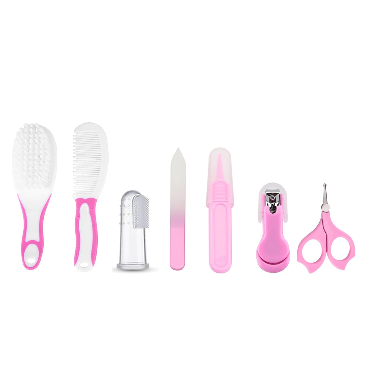 Chipmunks Grooming Kit for New Born Baby - Nail Cutter - Rounded Scissors - Baby Nail Filer - Tweezer - Kids Accessories