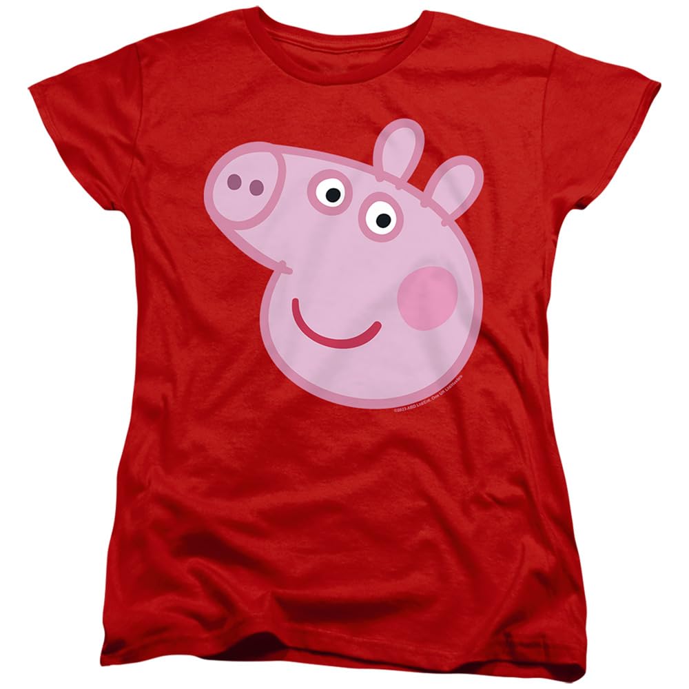 Popfunk Classic Peppa Pig Pink Faces Women's T Shirt Collection