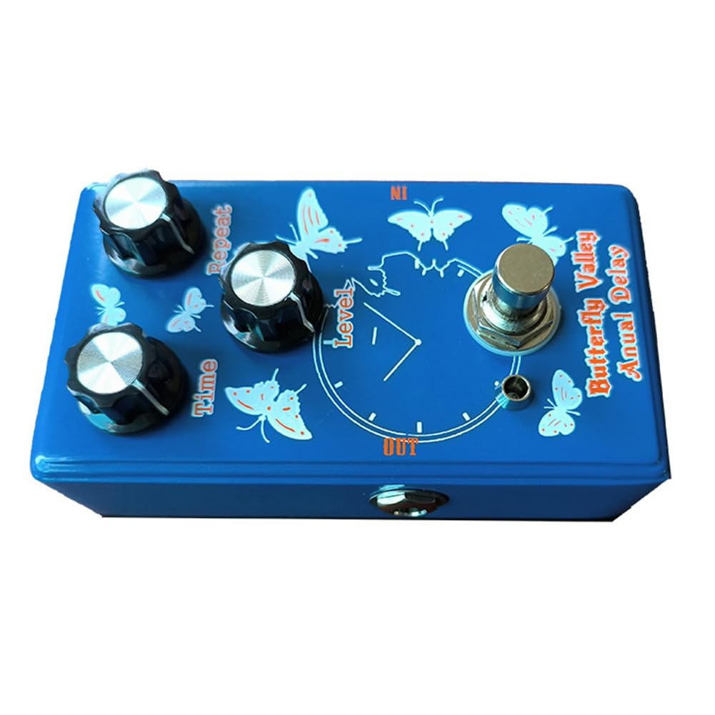 Pedale Effetto Delay Digitale per Chitarra Elettrica, Pedale Effetto Chitarra Butterfly Valley Anual Delay Single Block