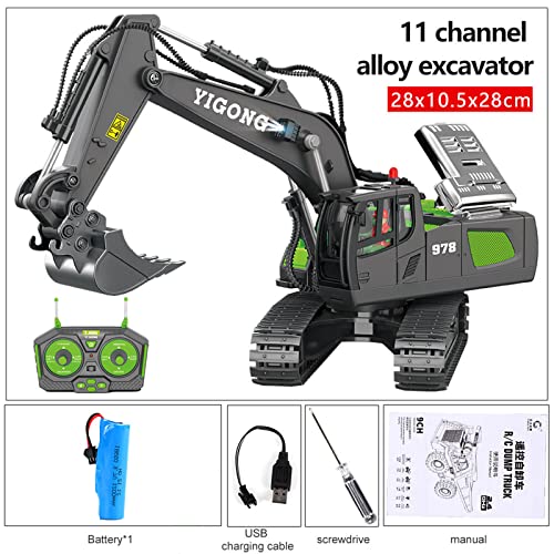 11 Channel Fully Functional Construction Remote Control Excavator, 120