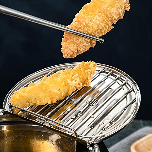 image for N/H Japanese-style Tempura Deep Fryer Household Frying Pot With Thermo
