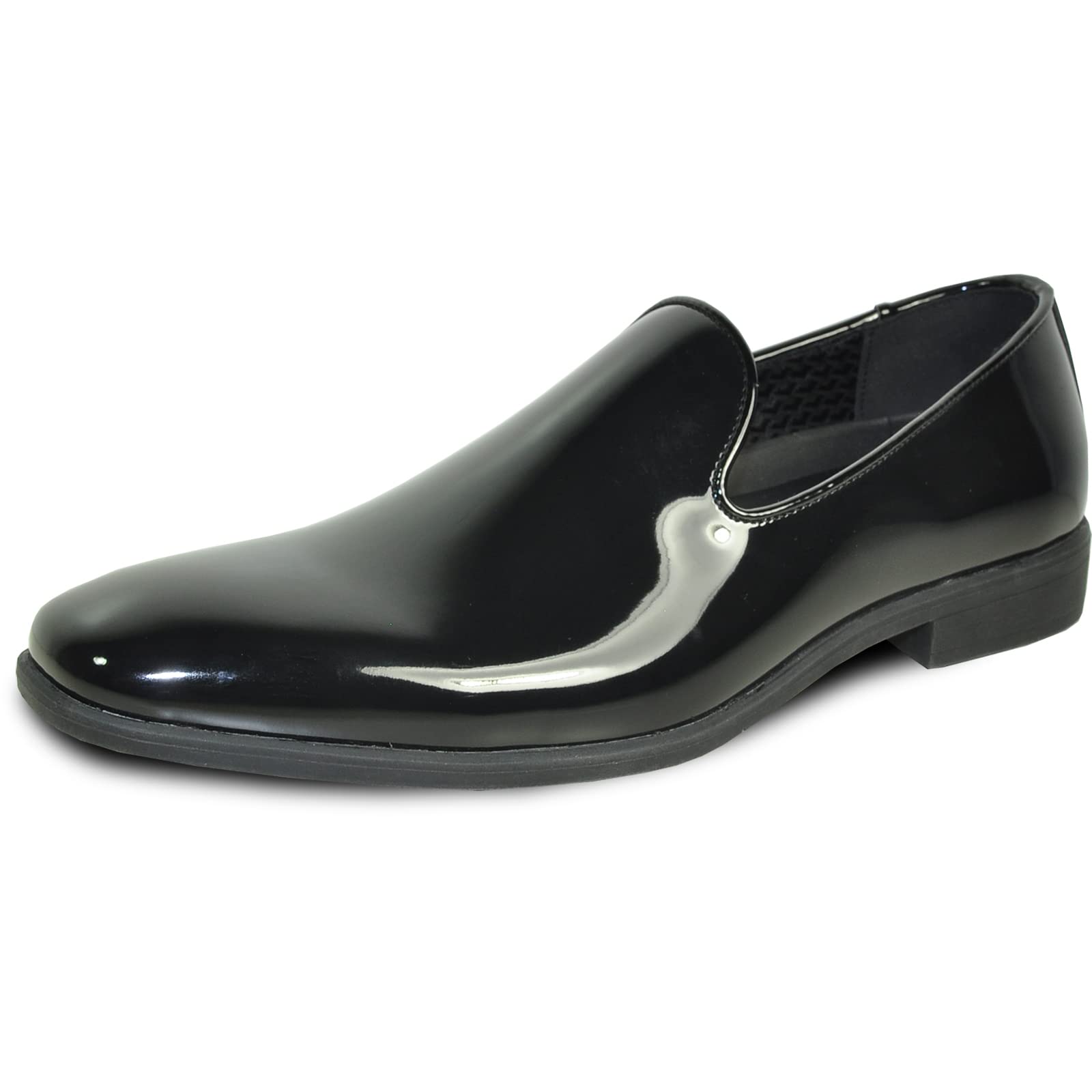 VANGELO Men Dress Shoe Vallo-3 King-5 Loafer Slip-on Formal Tuxedo Prom Wedding Ortholite Insole Medium and Wide Width