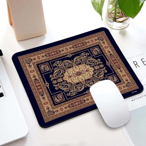 Image of Carpet Pattern Mousepad - Small Non-Slip Rubber Carpet Design Printed Computer Mouse Pad 19x22cm (FMP0224)