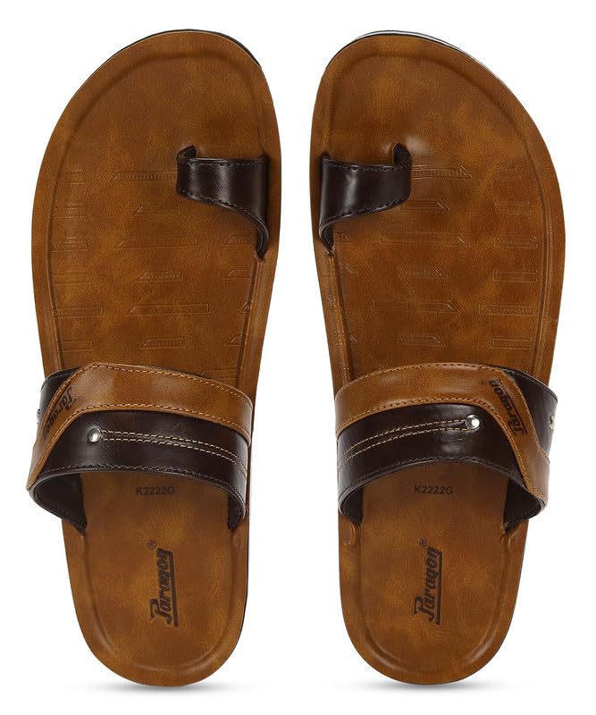 PARAGON PUK2222G Slippers for Men | Comfortable, Breathable & Durable Sandals with Soft Cushioned Footbed | Easy Wear Slip On | Ideal for Outdoor Use