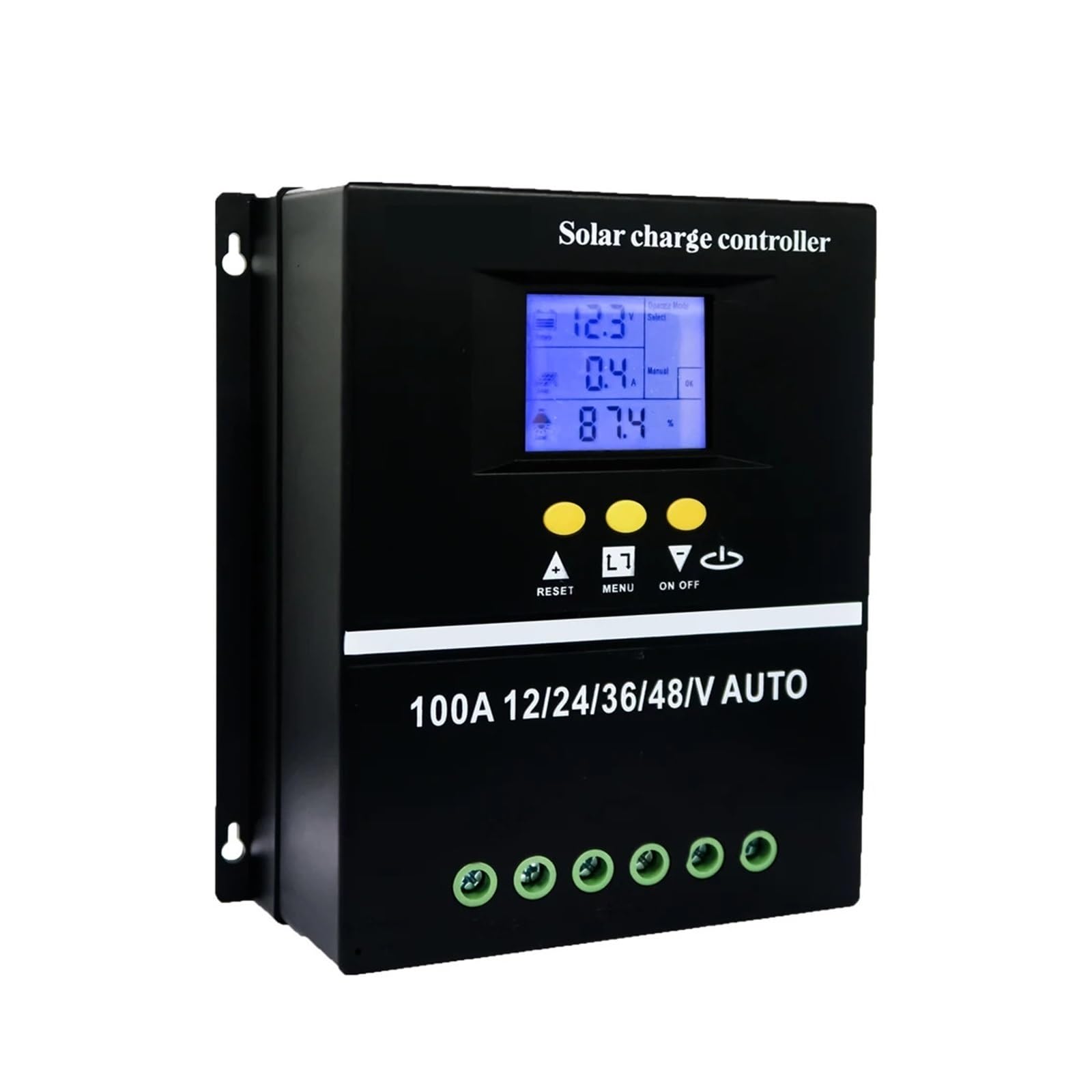 Mjfvn 12V 24V 36V 48V Solar Charge Controller Solar Panel Battery Intelligent Regulator(100A)
