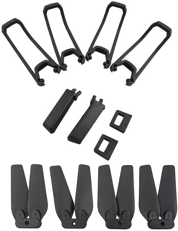 Black Accessory kit for E58 S168 JY019 Folding Quadcopter Spare Parts Remote Drone Propeller and Protective Cover and Landing Gear