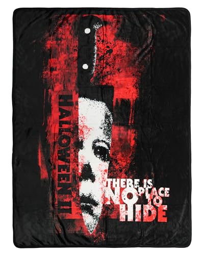 Halloween II No Place to Hide Holiday Throw Blanket 45 x 60 Soft Fleece Throw Blanket for Bed Couch