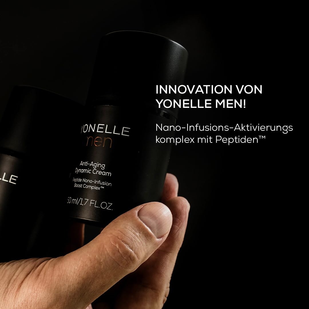 YONELLE Men - Anti Aging Creme Männer mit NANODISCS™ - Gesichtspflege Männer - Feuchtigkeitscreme Gesicht Männer für die tägliche Pflege - Anti Falten Wirkung 50ml