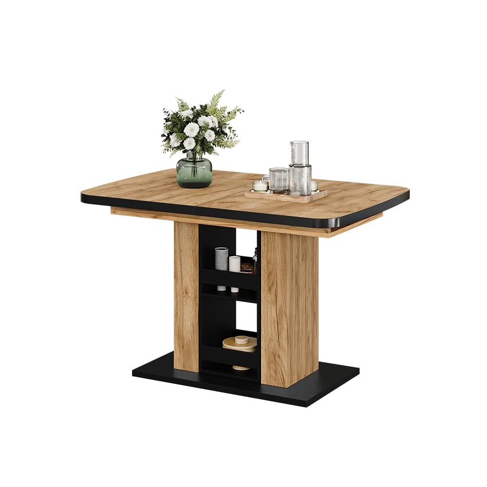 Vicco Esstisch Fenaro, Goldkraft Eiche, 120-160 x 80 cm