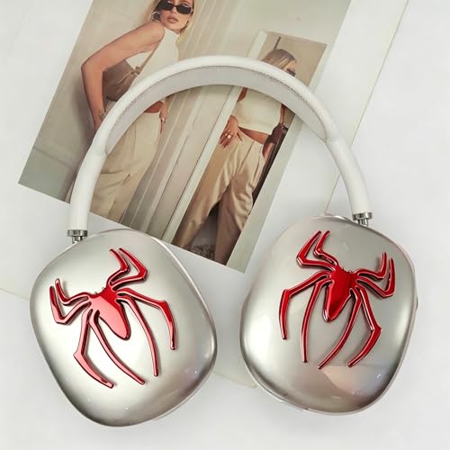 Image of 2 Pcs 3D Spider Chrome Emblems Badges Sticker Car Decoration Spider for Universal Car Vehicle, Truck, Motorcycle, RV, Scooter, SUV, Door, Window Red Spider(Red-B0CC1Y5BQQ)