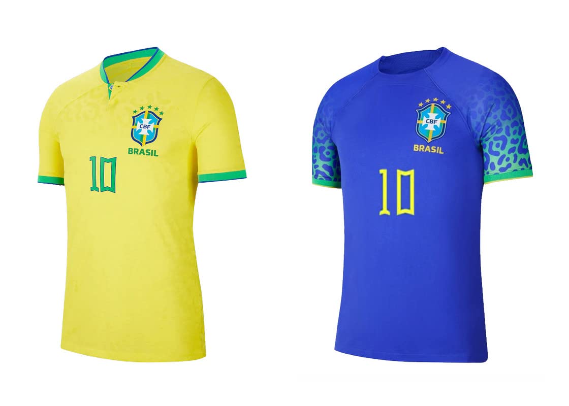Buy Granstand Sports Brazil Football Jersey 2022 World Cup Neymar and