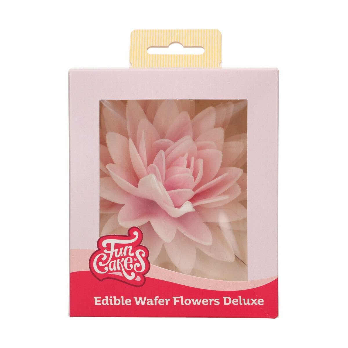FunCakes Edible Wafer Flowers Deluxe Peony Pink Ombre Large - Edible Paper Flowers for Decorating Cakes, Cupcakes and Desserts - Pack of 1
