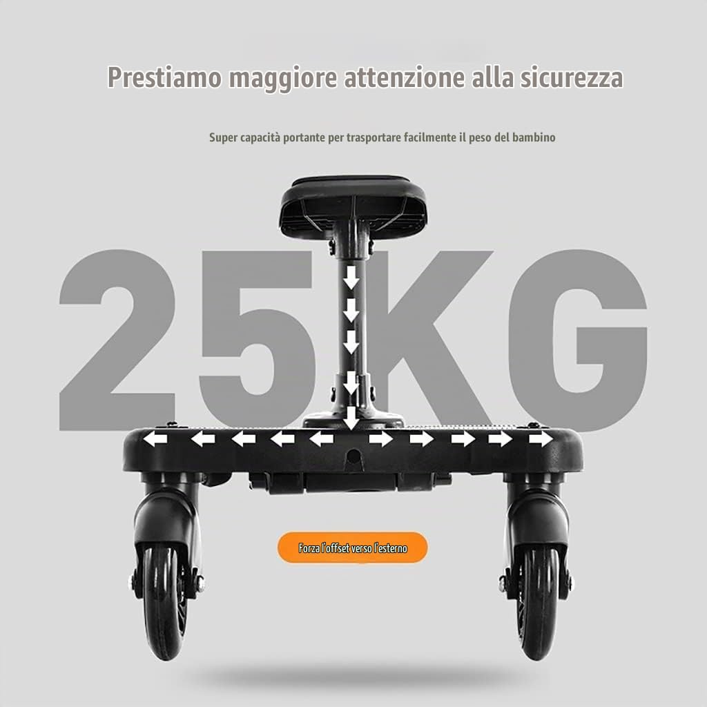 Buggy Board con sedile per passeggino bambino