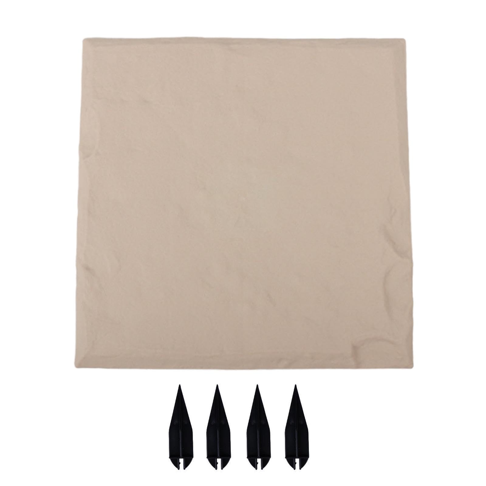 Outdoor Stepping Stone Patio Lawn Paver Easy Installation with Ground Stakes Square-image-11