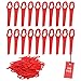 SWAWIS Lot de 100 Lames de Rechange en Plastique pour Coupe-Bordure Rouge Lames de Tondeuse Lame Plastique Coupe Bordure FRT18A FRT18A1 Kunst 46155 FRT20A1 Accessoire