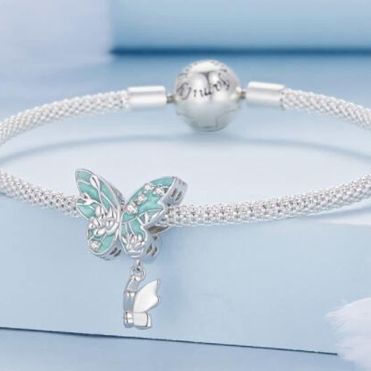 Motte Marienkäfer Biene Hunde Charm 925 Sterling Silber Tier Charms für Pandora Armbänder Frau Halskette Anhänger Perlen