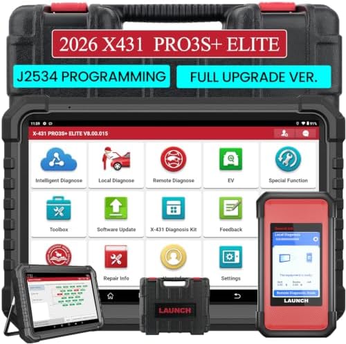 LAUNCH X431 PRO3S+ Elite SmartlinkC V2 Bidirectional Scanner J2534 Protocol