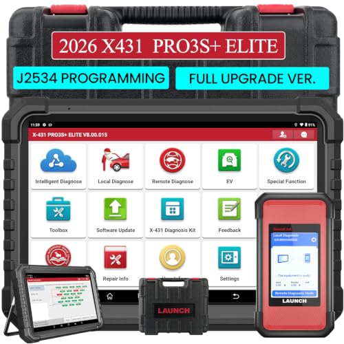 LAUNCH X431 PRO3S+ Elite SmartlinkC V2 Bidirectional Scanner J2534 Protocol